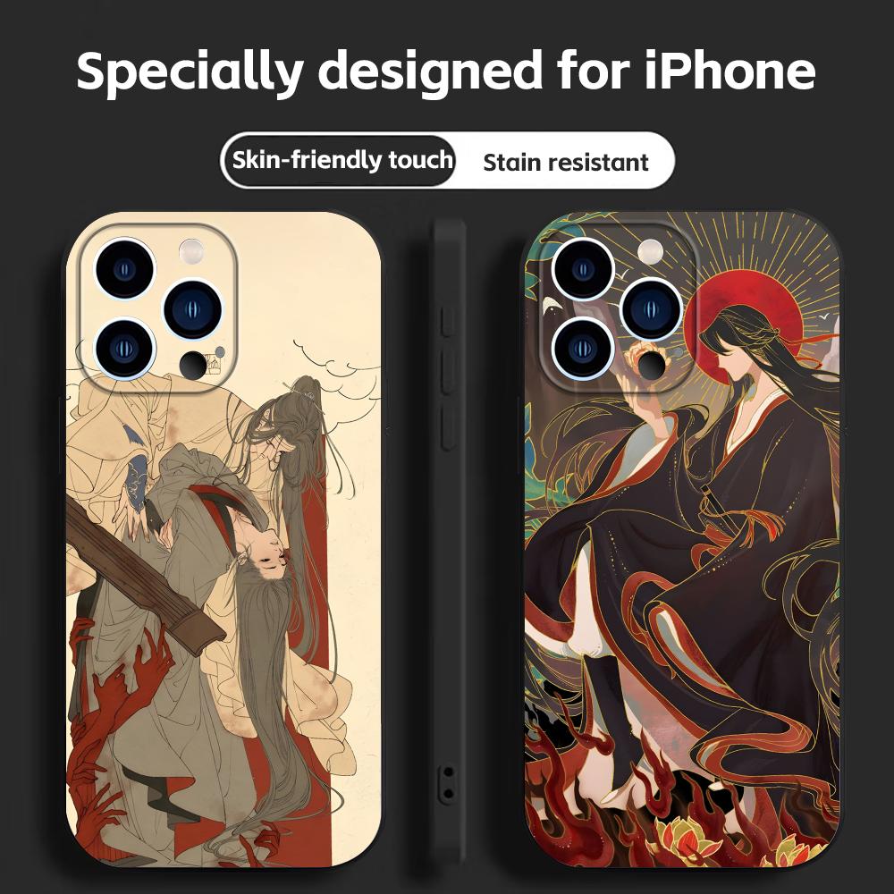 Apple Iphone 15 Pro Max - Funda de teléfono de anime Mo