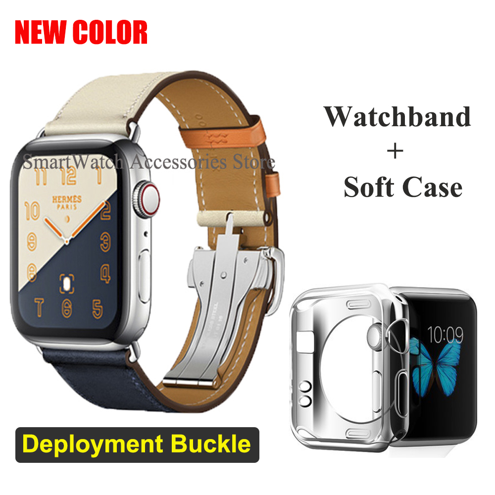 Smartwatch Accessories Shop - Correa de cuero con hebilla para
