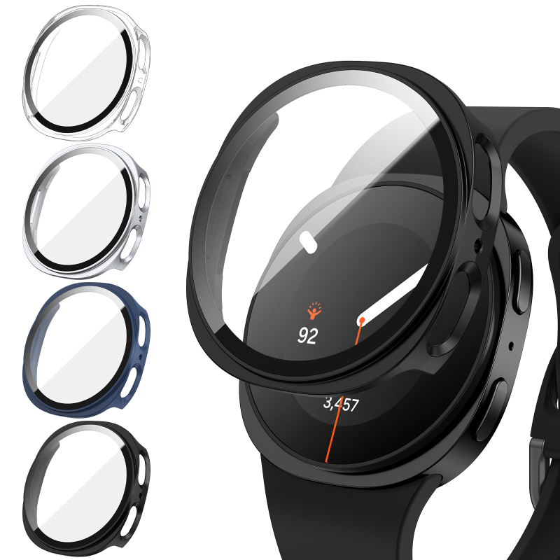 Samsung Smartwatch Accessories - Funda de vidrio templado + PC