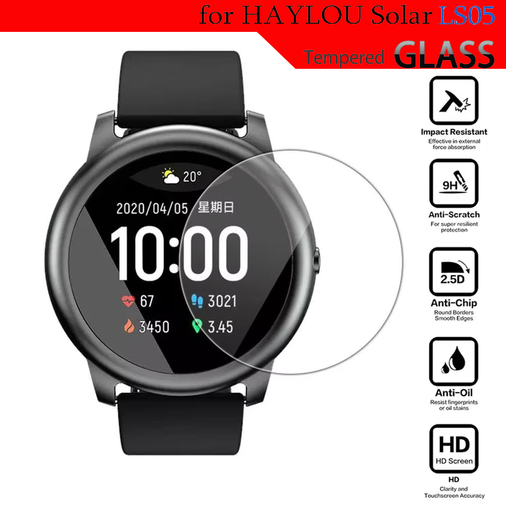Smart Watch Accessories - Vidrio templado para HayLou Solar LS05,