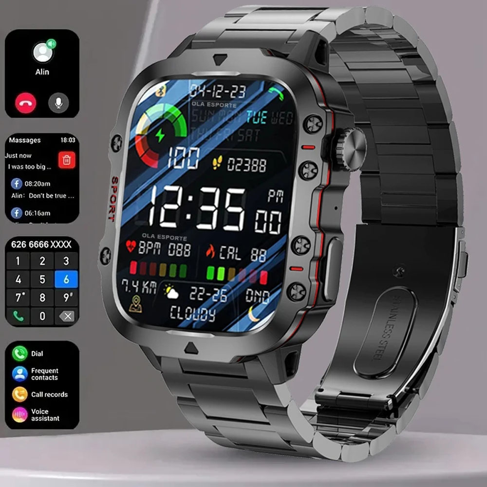 Smartwatch Face - 2025 nuevo reloj inteligente militar para