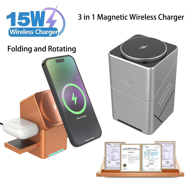 Watch Charger Cable - Base de Carga Inalámbrica Rápida Qi2