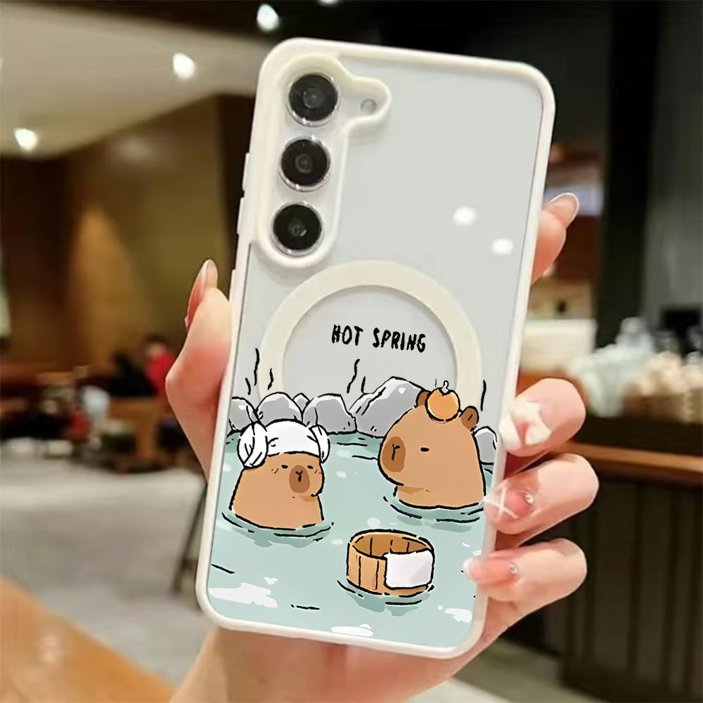 Samsung Galaxy S25 - Funda Magnética Transparente para Teléfono con