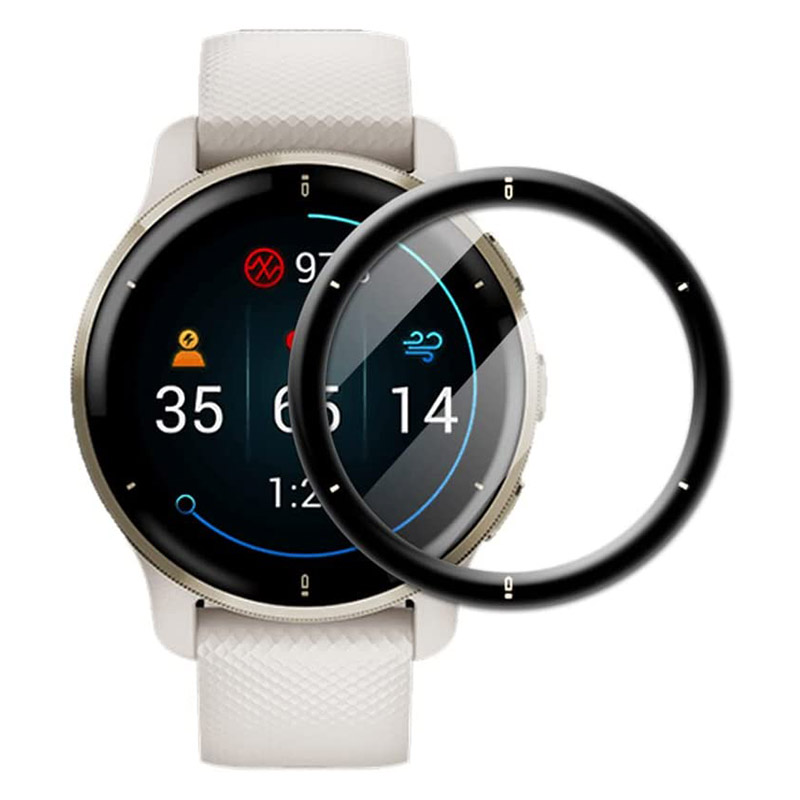 Garmin Smartwatch Accessories - Película protectora de borde curvo 3D