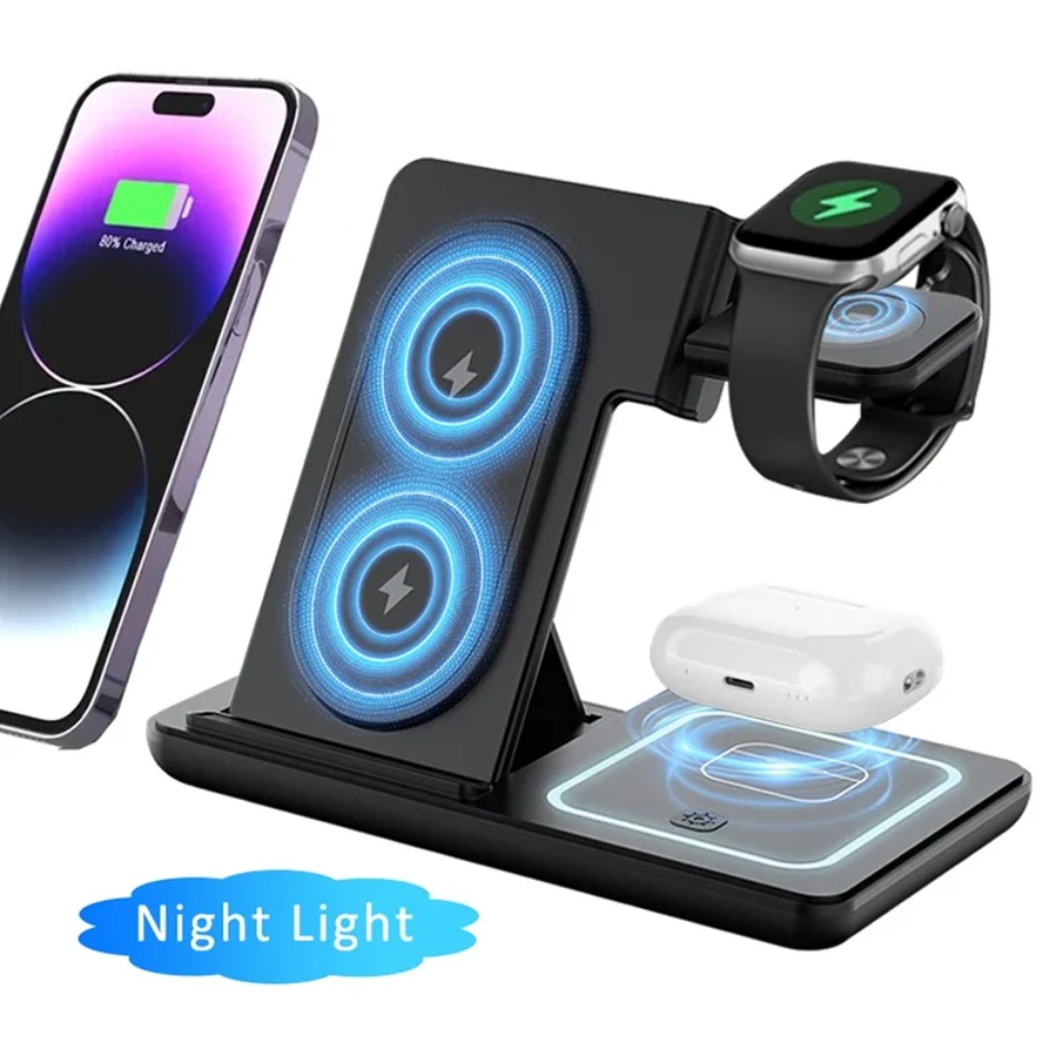 Watch Charger Cable - Luz LED nocturna 3 en 1,