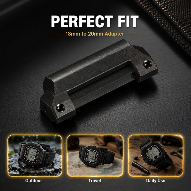 Watch Band Connector - Adaptador universal de cabeza elevada de