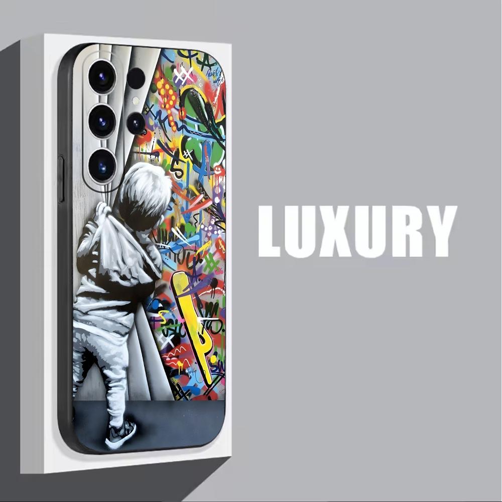Banksy Graffiti Art funda de t - Samsung Galaxy S25 reseña y precio