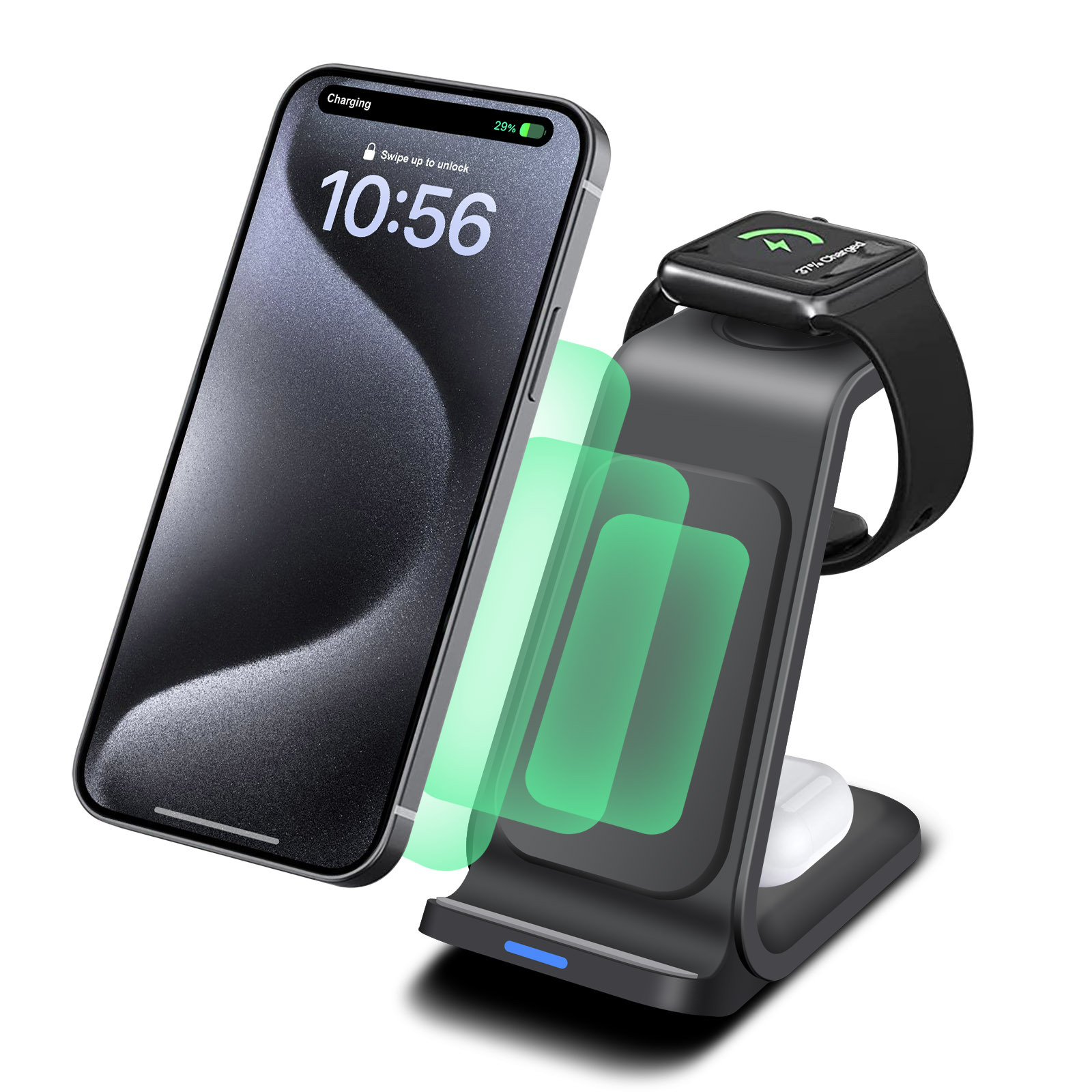 Estación de carga 3 en 1 para  - Smartwatch X reseña y precio