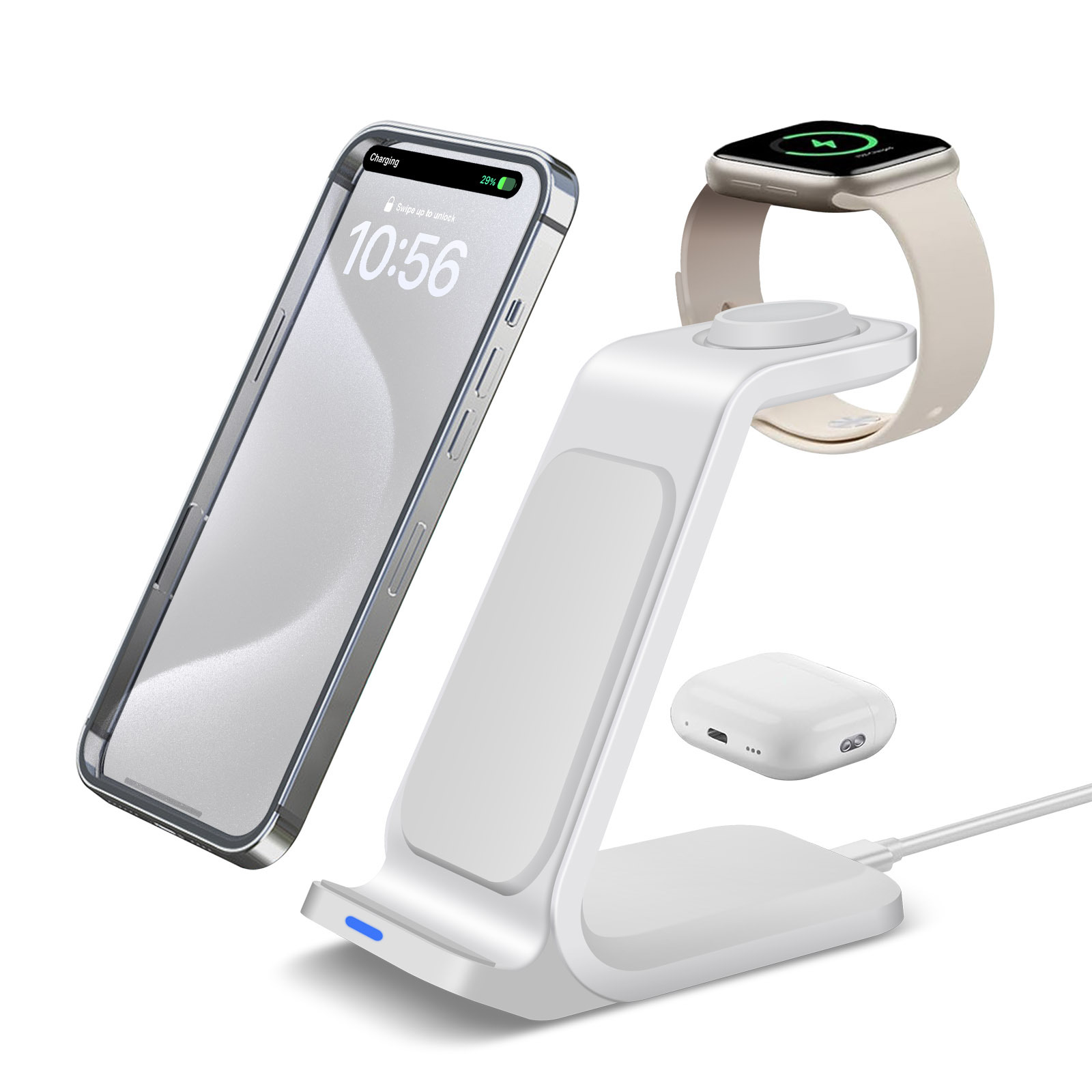 Estación de carga 3 en 1 para  - Smartwatch X reseña y precio