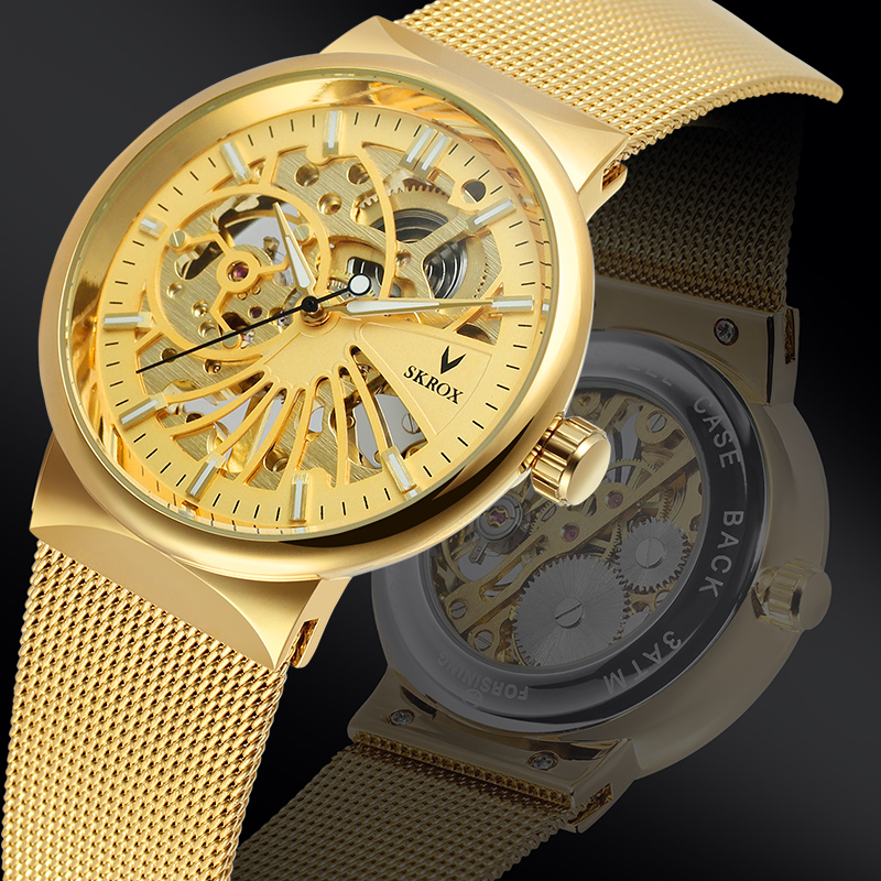 Relojes de pulsera SKROX de lu - Stainless Mesh Band reseña y precio