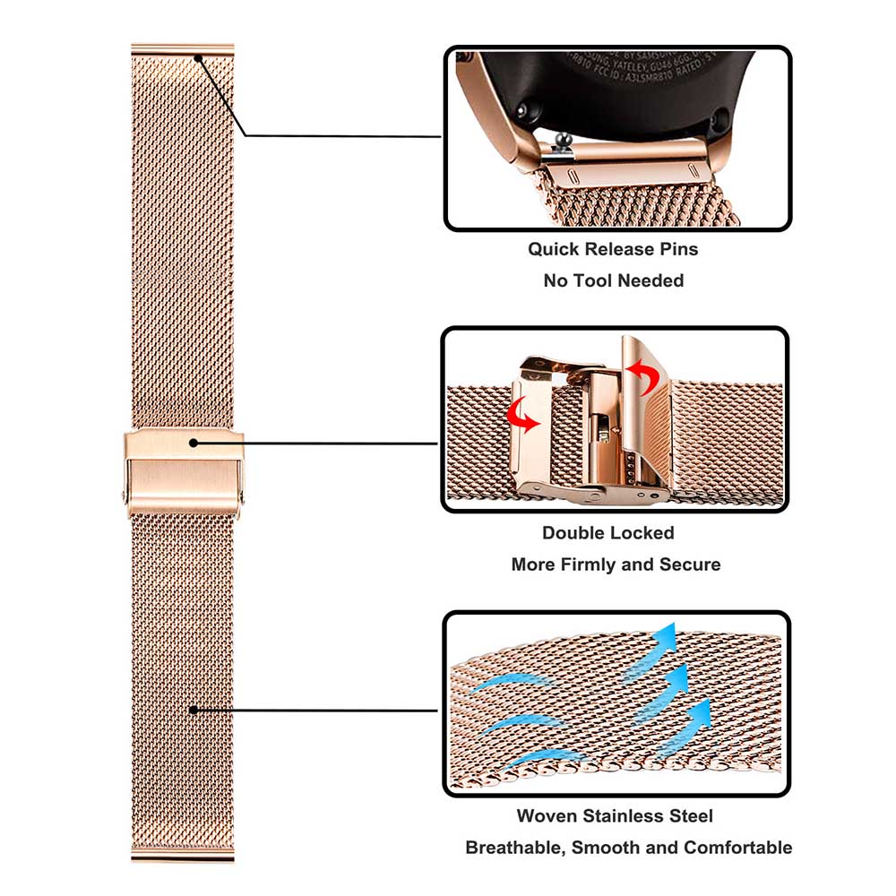 Correa de Metal para Samsung G - Stainless Mesh Band reseña y precio