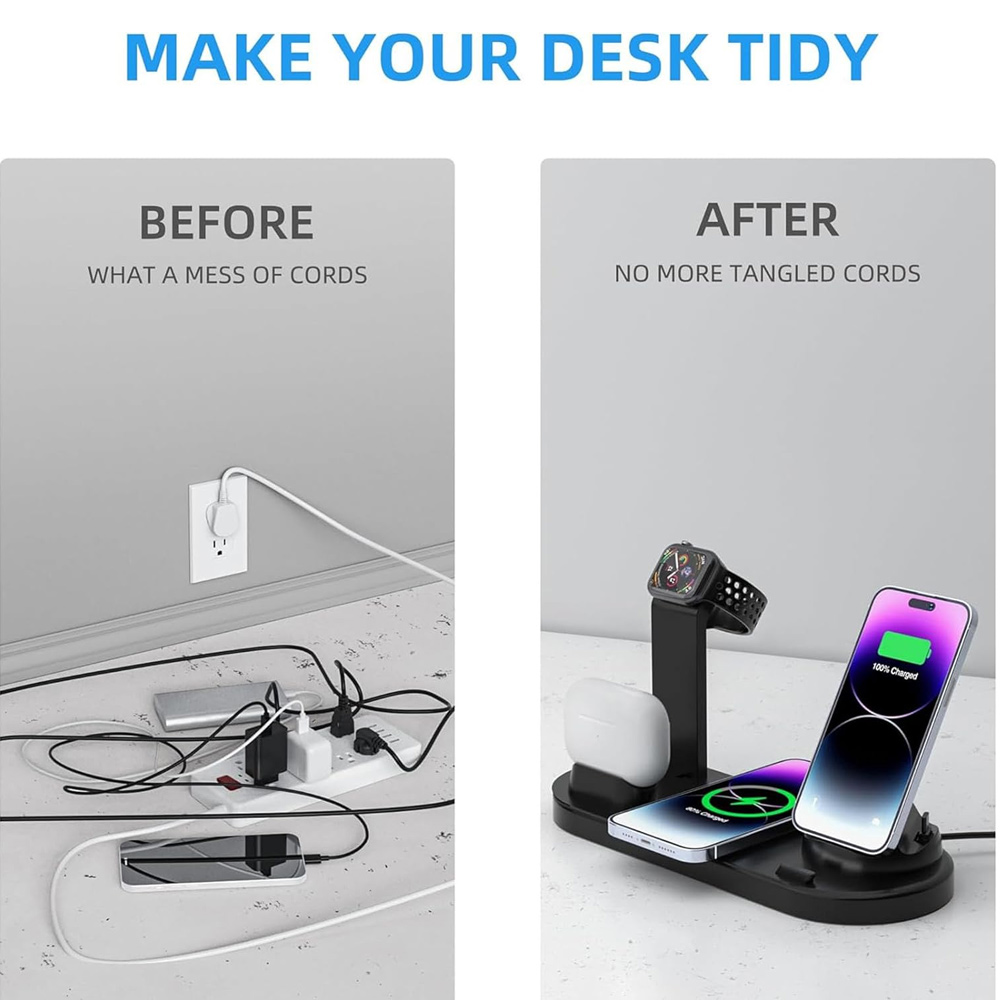 Base de Carga Inalámbrica 7 en - Watch Charger Cable reseña y precio