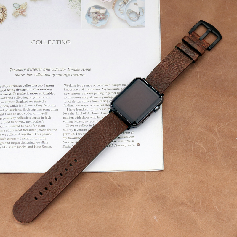 Correa italiana de piel de bec - Smartwatch Accessories Shop reseña y precio