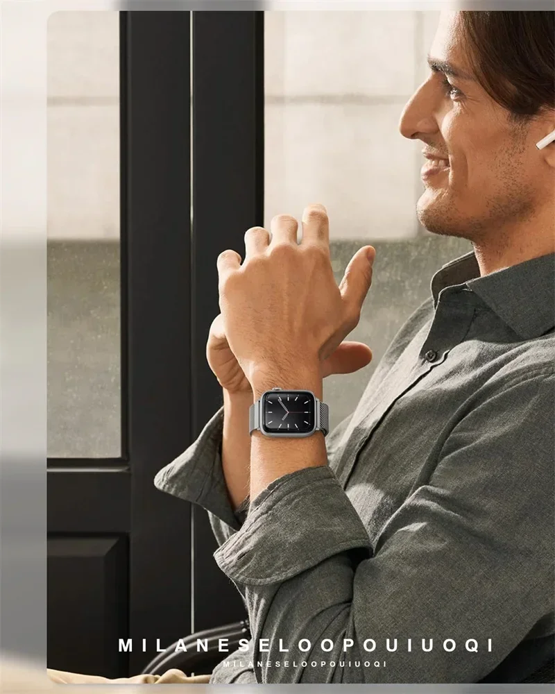 Bucle milanés para correa de r - Smartwatch Watch Accessories For Women reseña y precio