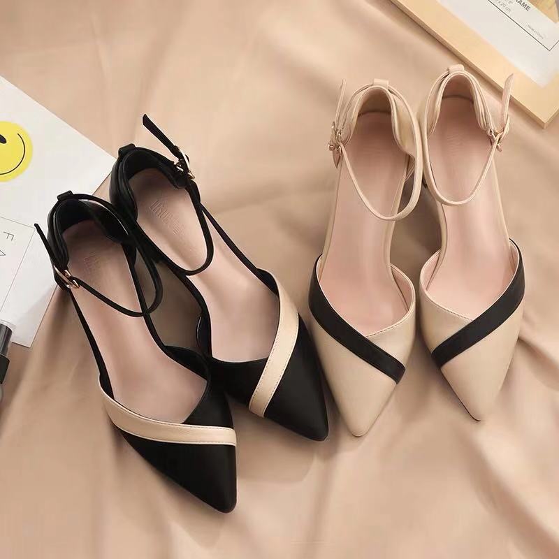 Zapatos de Tacón Cuadrado Clás - Leather Classic Strap reseña y precio