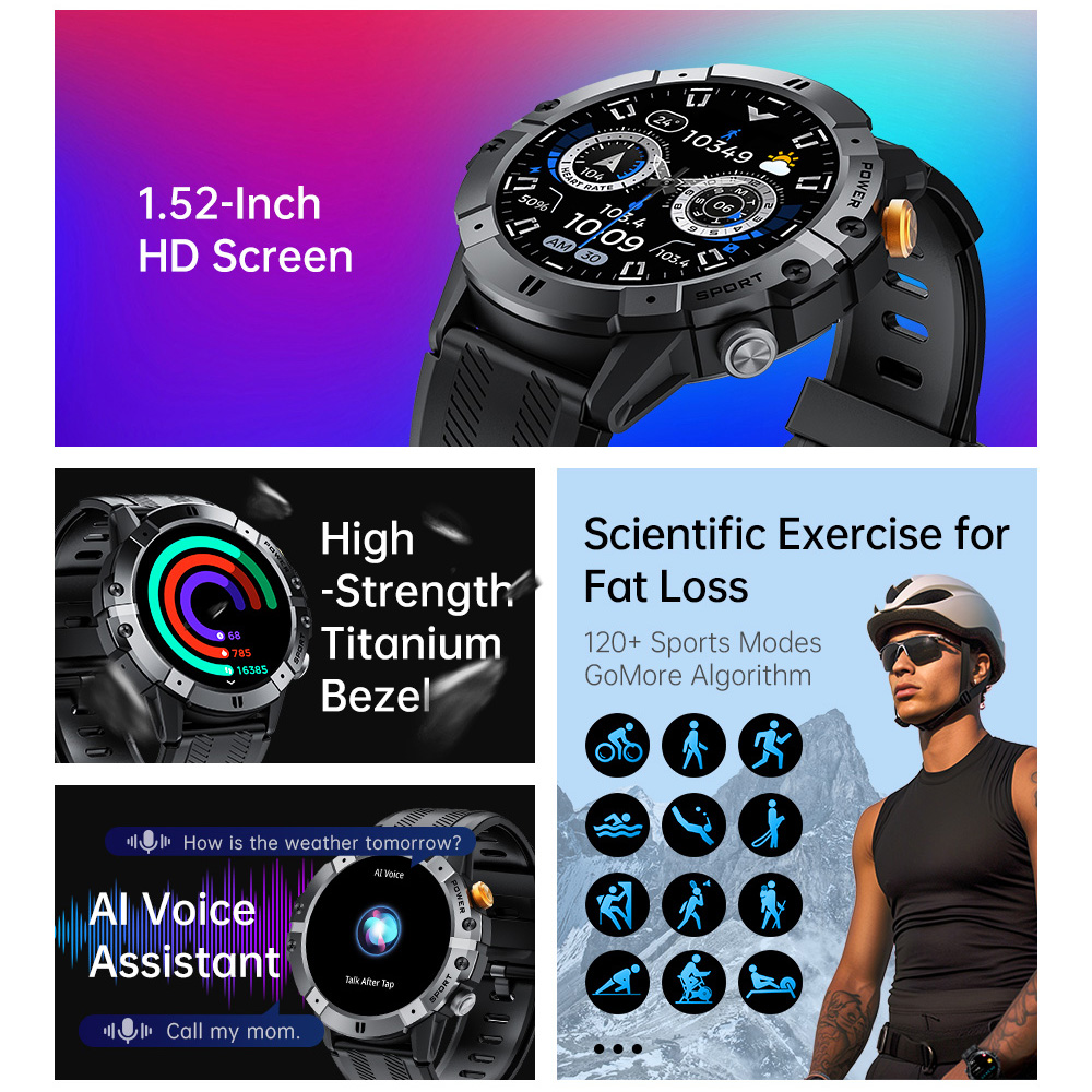 Reloj Inteligente Militar para - Smartwatch Face reseña y precio