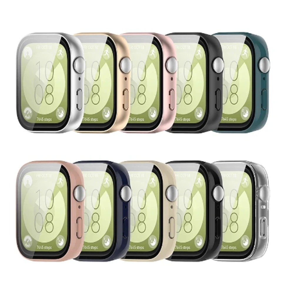 Funda de cristal + PC para Hua - Smartwatch Watch Accessories For Women reseña y precio