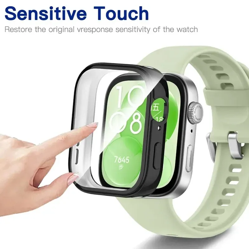 Funda de cristal + PC para Hua - Smartwatch Watch Accessories For Women reseña y precio