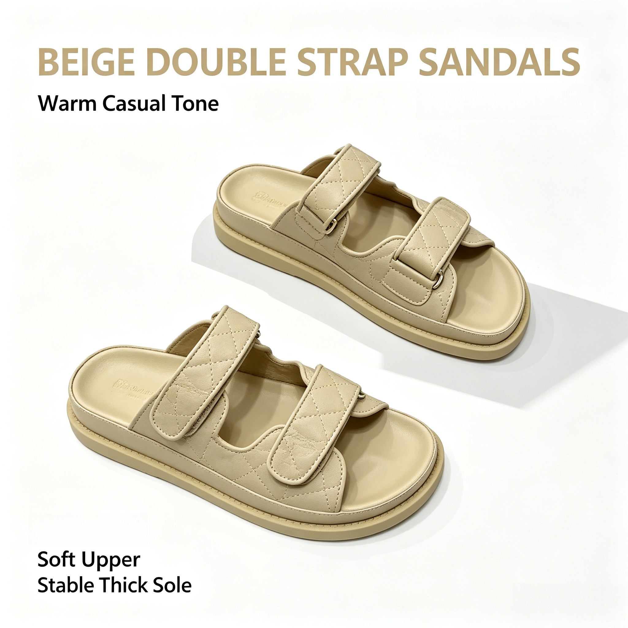 Sandalias de Playa Acolchadas  - Leather Classic Strap reseña y precio