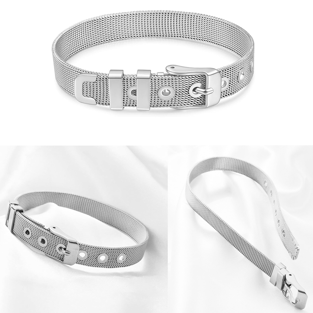 Joyería de cremación, pulsera  - Stainless Mesh Band reseña y precio