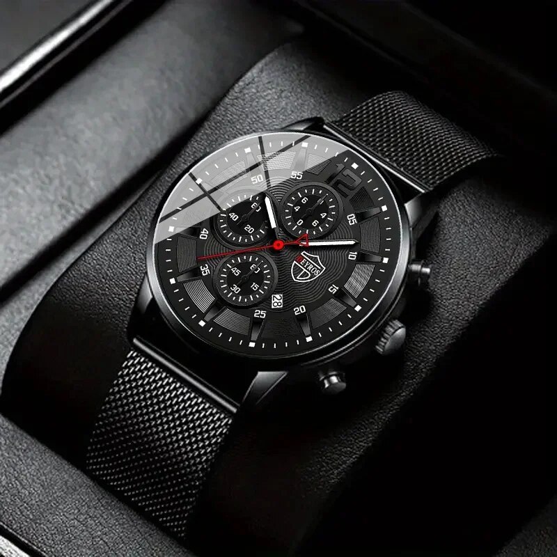 DEYROS-Reloj de cuarzo minimal - Stainless Mesh Band reseña y precio