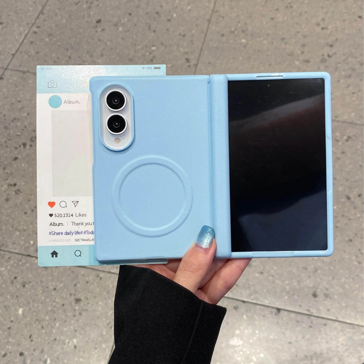 Funda de cuero mate de color c - Screen Protector Film reseña y precio