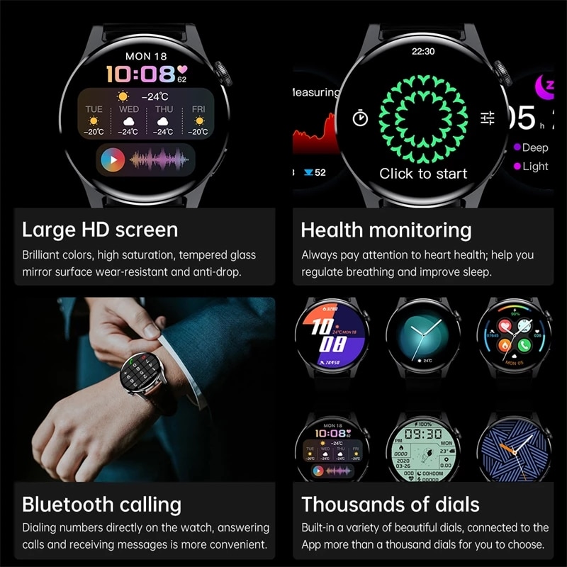 2024 LIGE Bluetooth llamada re - Smartwatch Face reseña y precio