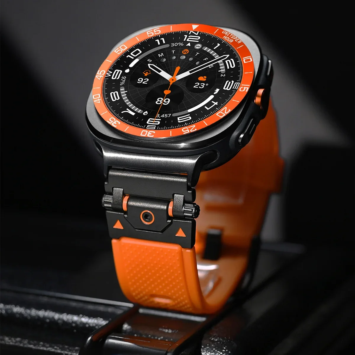 Funda de anillo de bisel de cu - Android Smartwatch Accessories reseña y precio