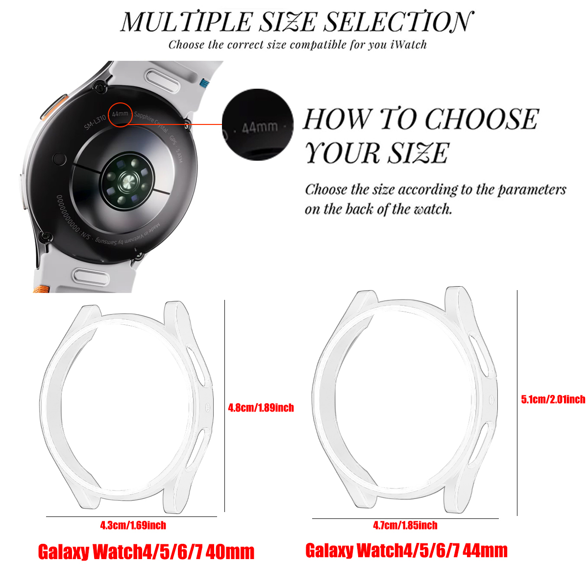 Funda ostentosa para Samsung G - Samsung Smartwatch Accessories reseña y precio