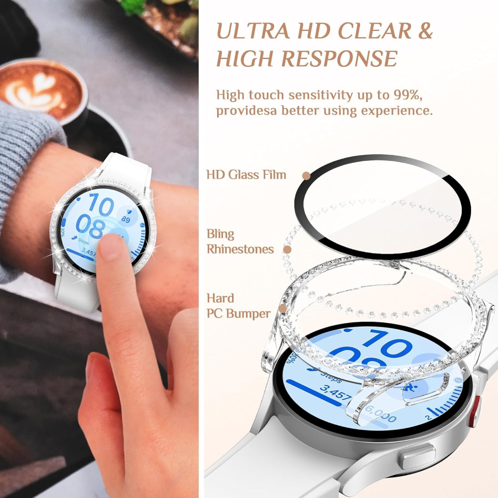 Funda ostentosa para Samsung G - Samsung Smartwatch Accessories reseña y precio