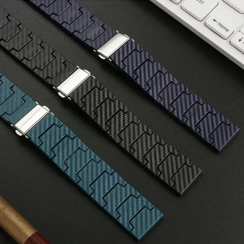 Correa de fibra de carbono de  - Smartwatch Watch Accessories For Women reseña y precio