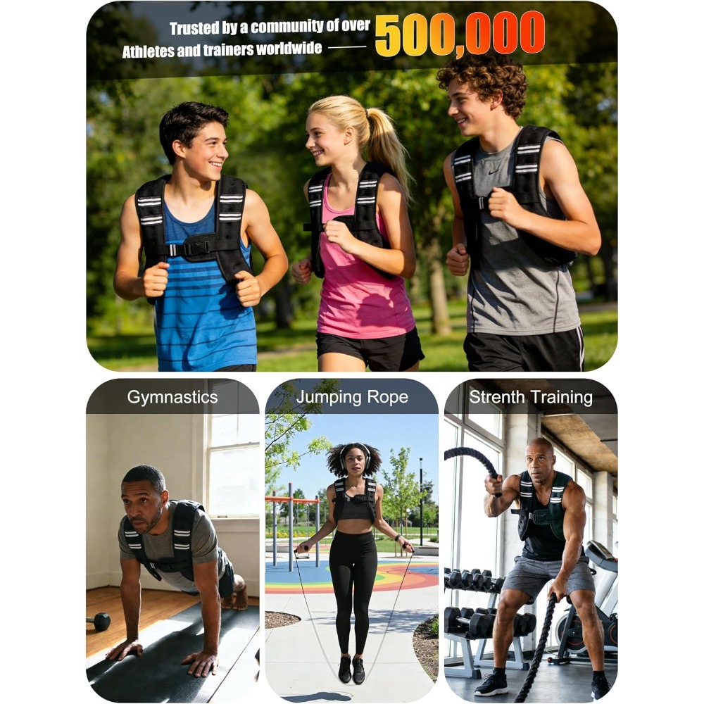 Chaleco con peso para fitness, - Rugged Sport Strap reseña y precio