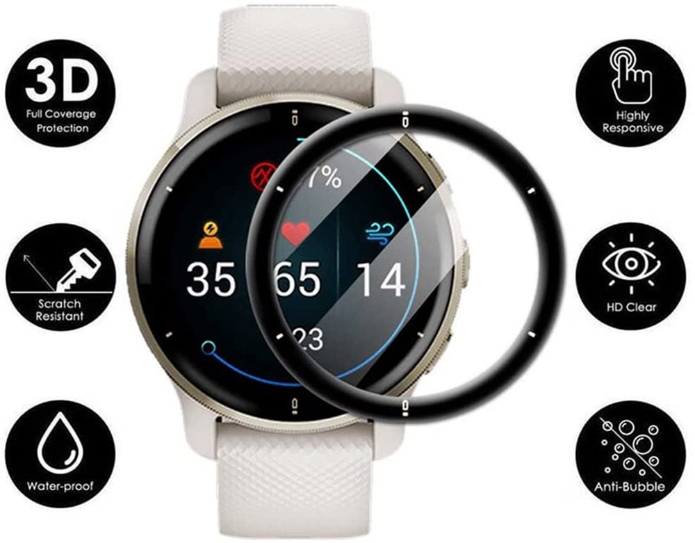 Película protectora de borde c - Garmin Smartwatch Accessories reseña y precio