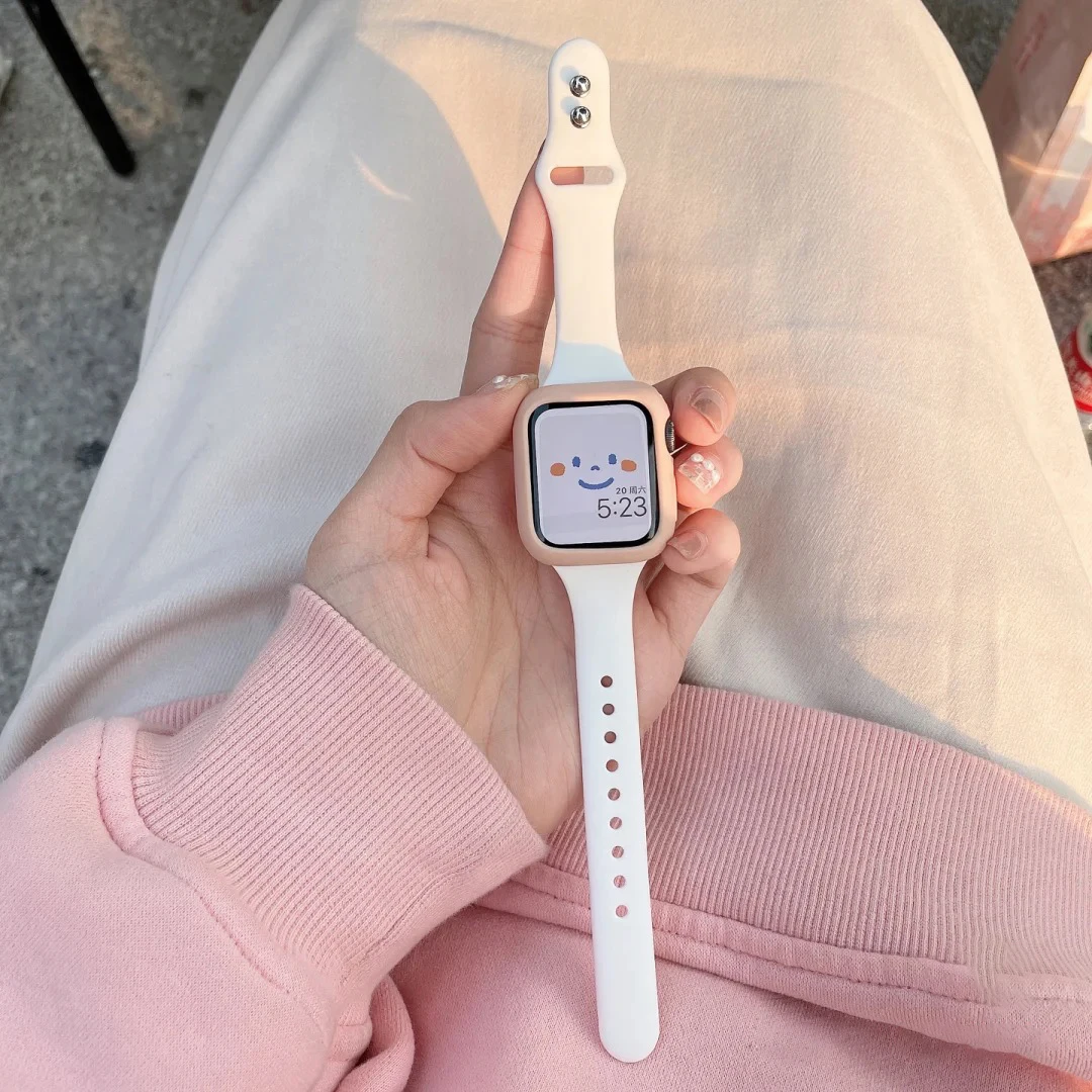 Correa delgada de silicona par - Smartwatch Watch Accessories For Women reseña y precio