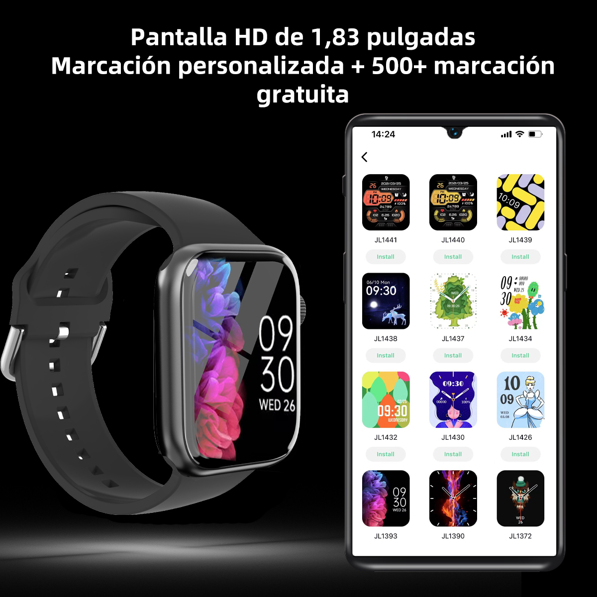 Reloj inteligente deportivo de - Smartwatch Face reseña y precio