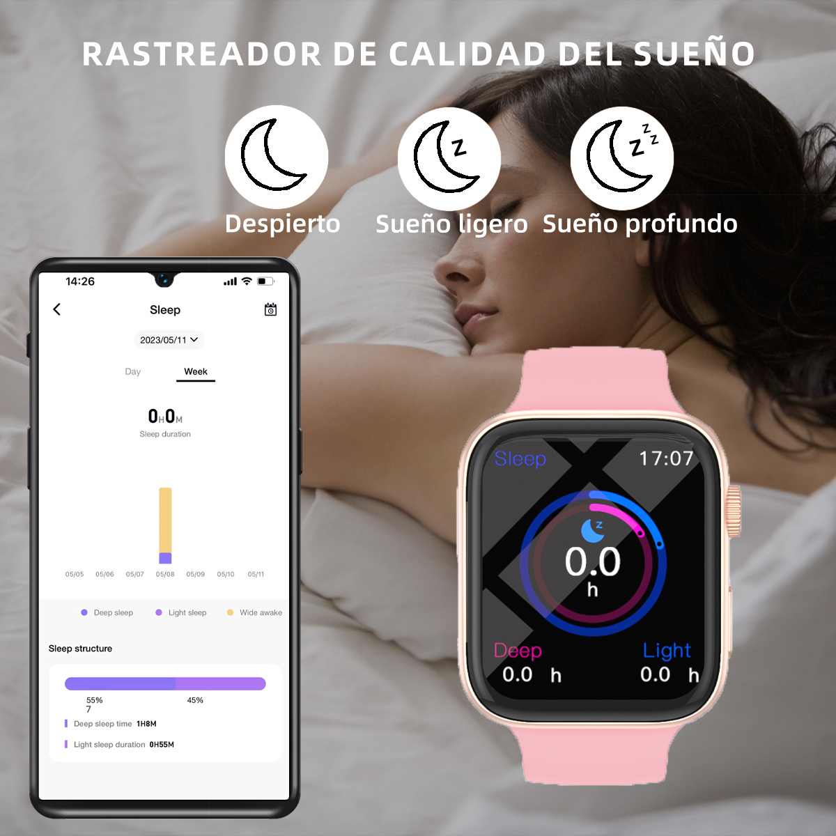 Reloj inteligente deportivo de - Smartwatch Face reseña y precio