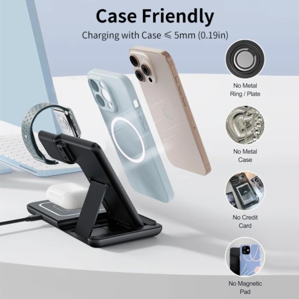 Luz LED nocturna 3 en 1, carga - Watch Charger Cable reseña y precio