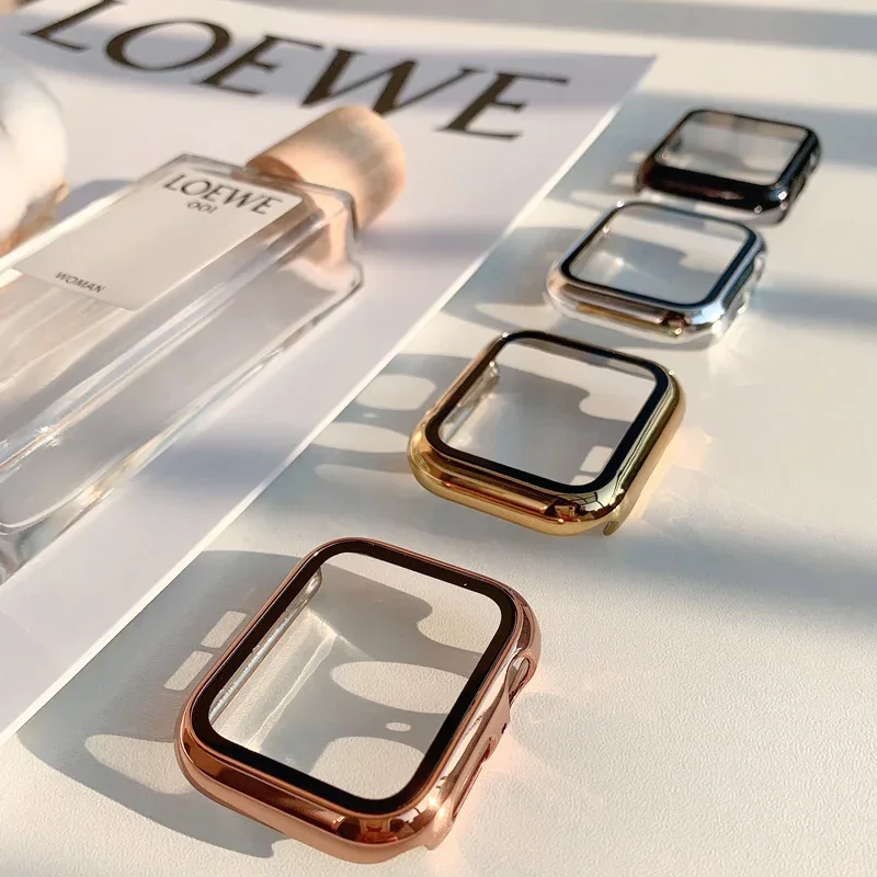 Vidrio + funda para Apple Watc - Smartwatch Watch Accessories For Women reseña y precio
