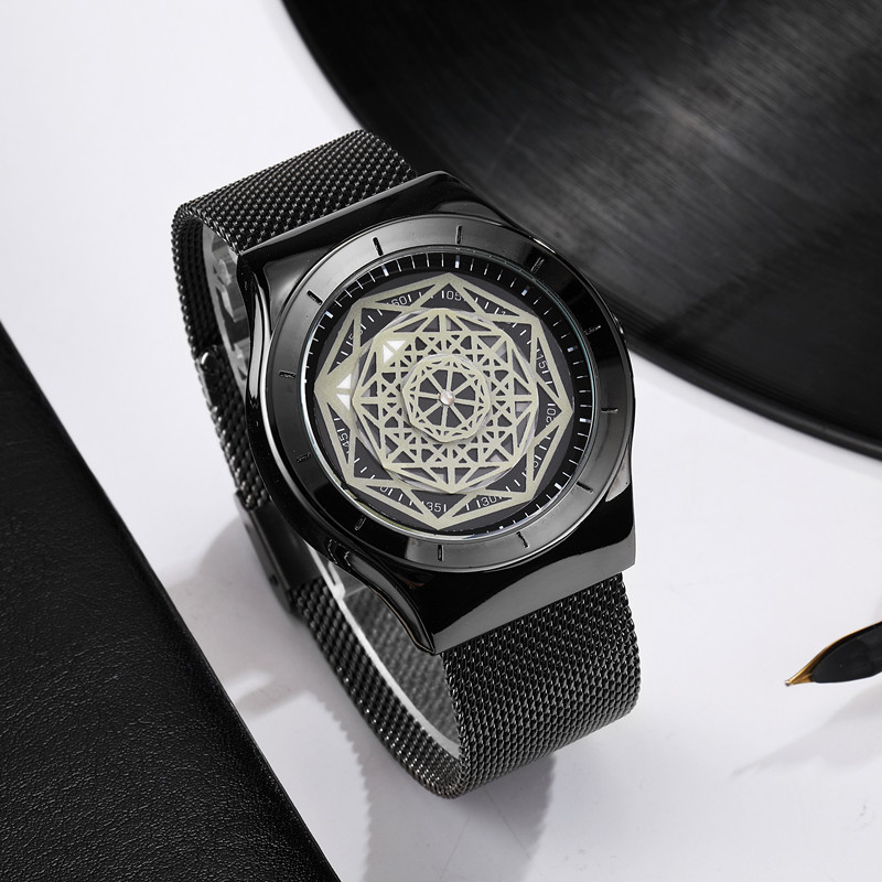 Reloj de cuarzo sin puntero pa - Stainless Mesh Band reseña y precio