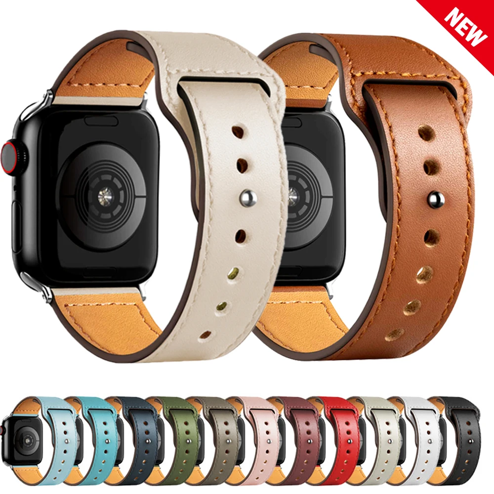 Correa de cuero para Apple wat - Smartwatch Watch Accessories For Women reseña y precio
