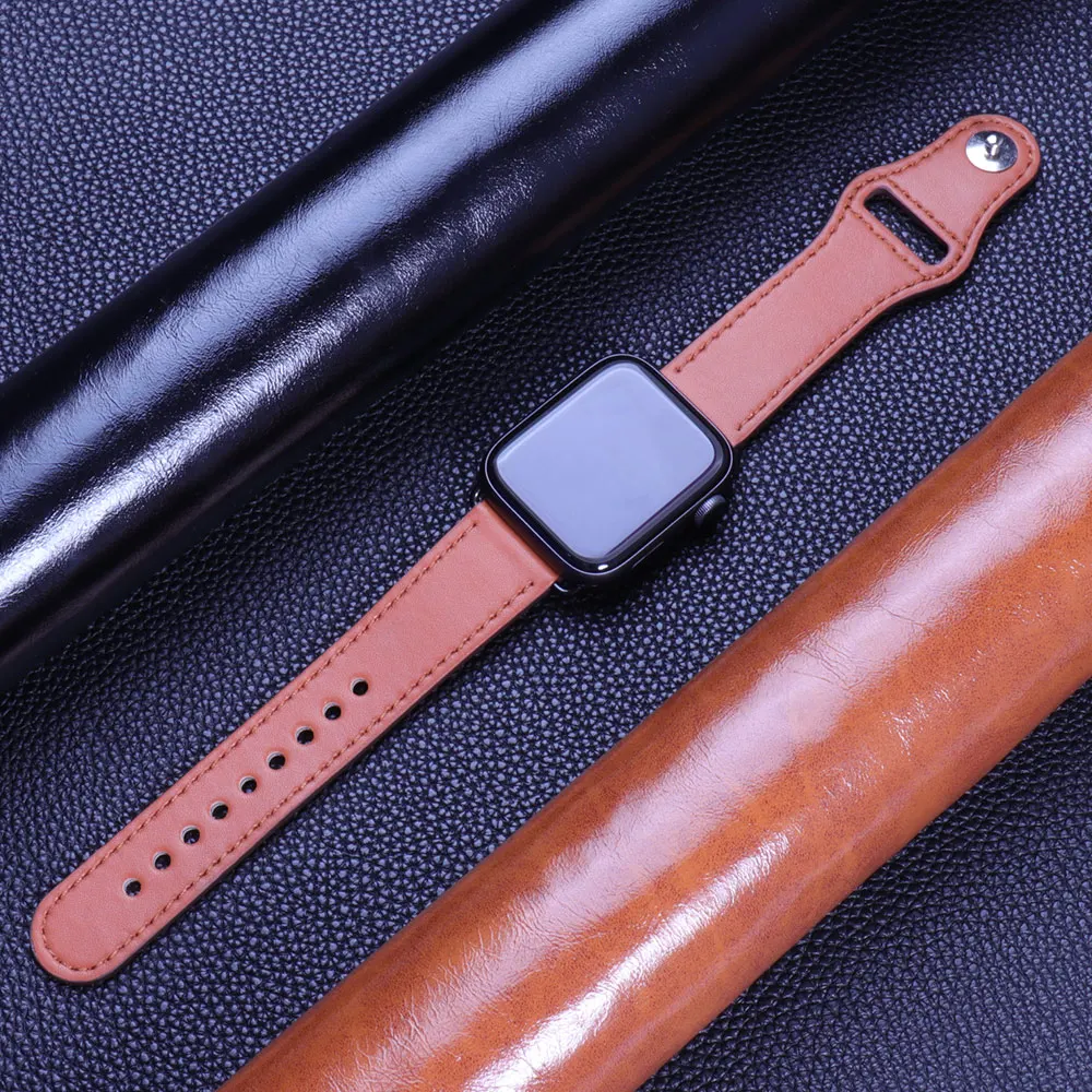 Correa de cuero para Apple wat - Smartwatch Watch Accessories For Women reseña y precio